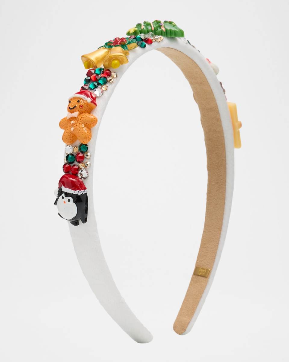 Girl's Velvet Christmas Headband